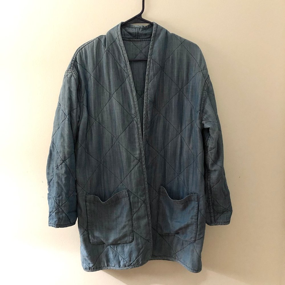 Jane Quilted Indigo Jacket